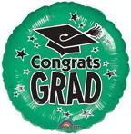 Green Graduation Balloon