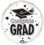 White Graduation Balloon