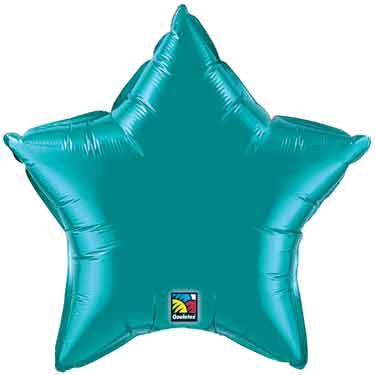 Teal Star Balloon