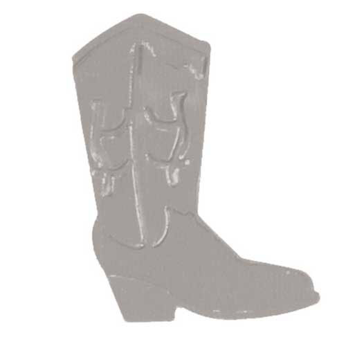 Cowboy Boot Confetti, Silver