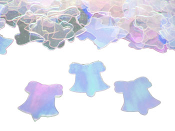 Bell Confetti, 3/8 Iridescent Confetti Bells