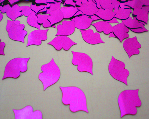 Metallic Fuchsia Lip Confetti