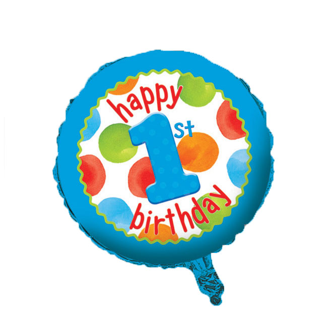 Blue 1st Birthday Balloon 1st Birthday Party Balloon