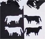 Black Cow Confetti, White Cow Confetti