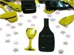 Champagne Bottle Confetti, Champagne Glass Confetti