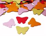 Butterfly Confetti, orange, red, gold and pink