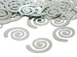 Silver Curly Q Confetti