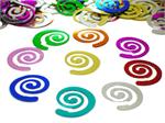 Metallic Curly Q Confetti